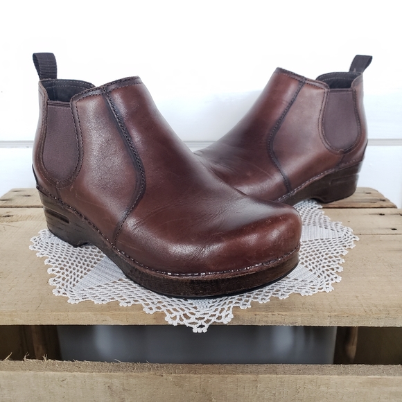 **SOLd*thankyou🌹HTF Dansko Frankie☆Antique Burnished Brown☆EU39 /US 8.5-9 - Picture 2 of 14